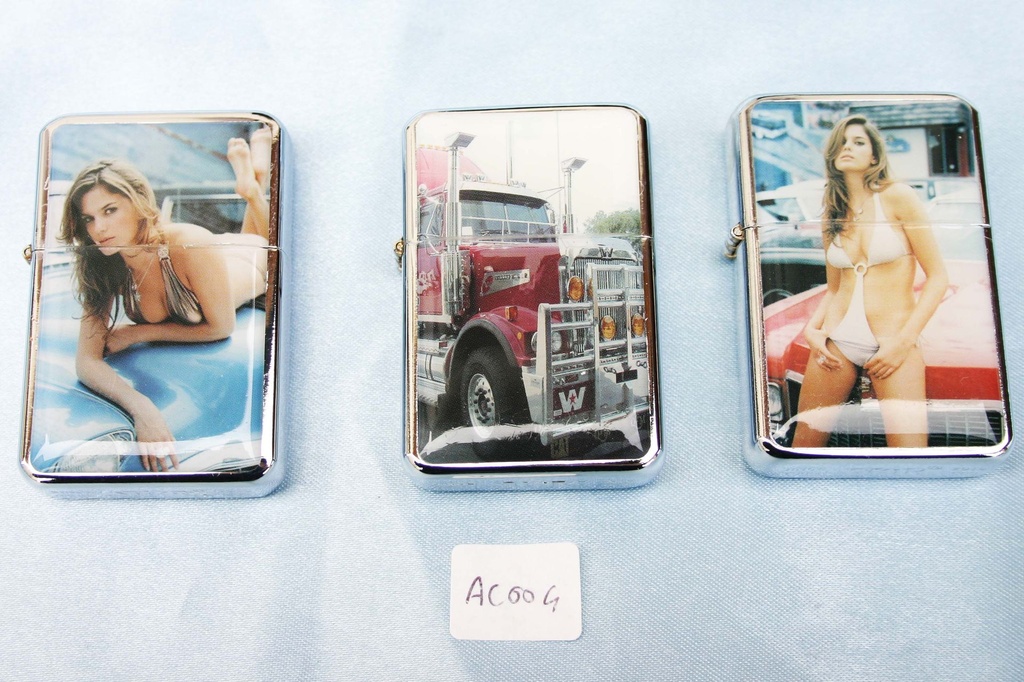 ACCENDINO TIPO ZIPPO DONNE-CAMION 5 MOD. 