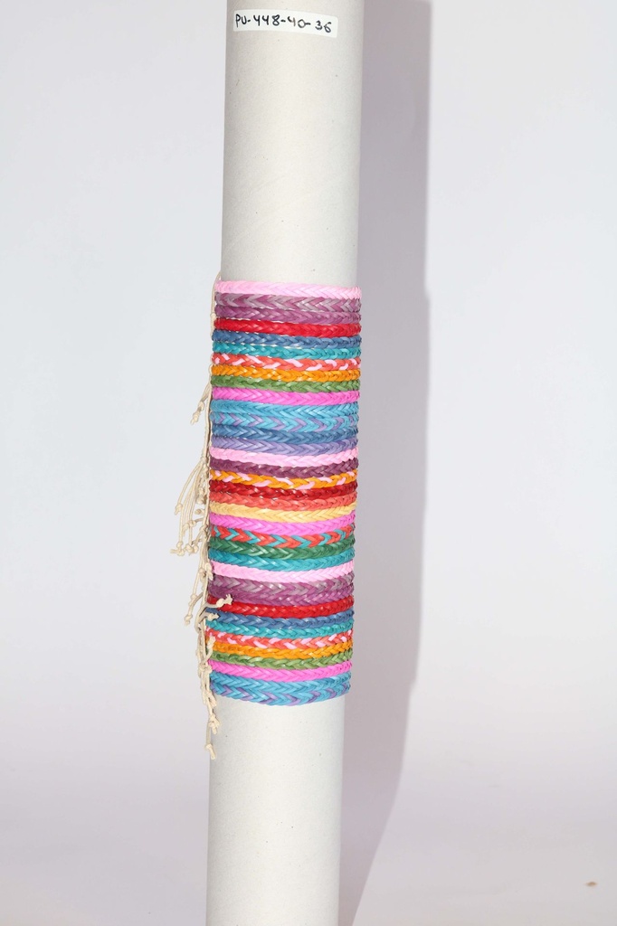 BRACCIALE CUOIO TRECCE ASS. 