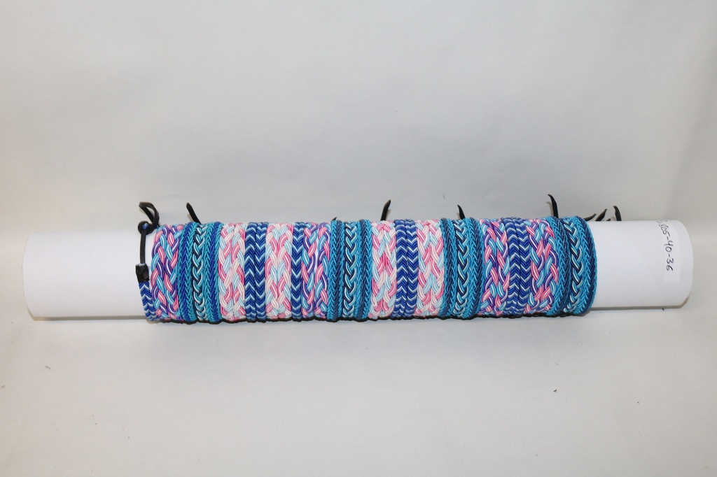 BRACCIALE ELASTICO TRECCE TONI BLU 