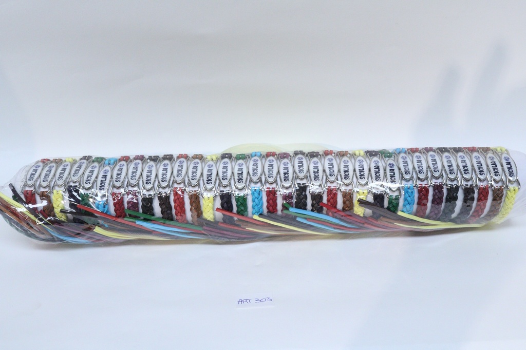 BRACCIALE CUOIO COL ASS 