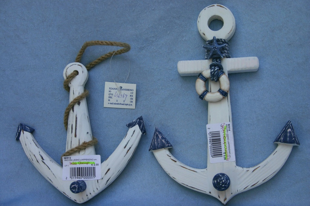 ANCORA LEGNO c/APPENDINO cm.27 