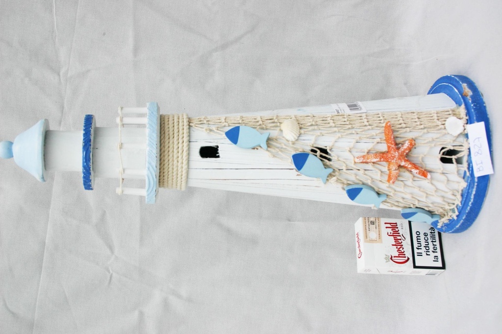 FARO LEGNO C/RETE E STELLA RESINA 46x16x16 