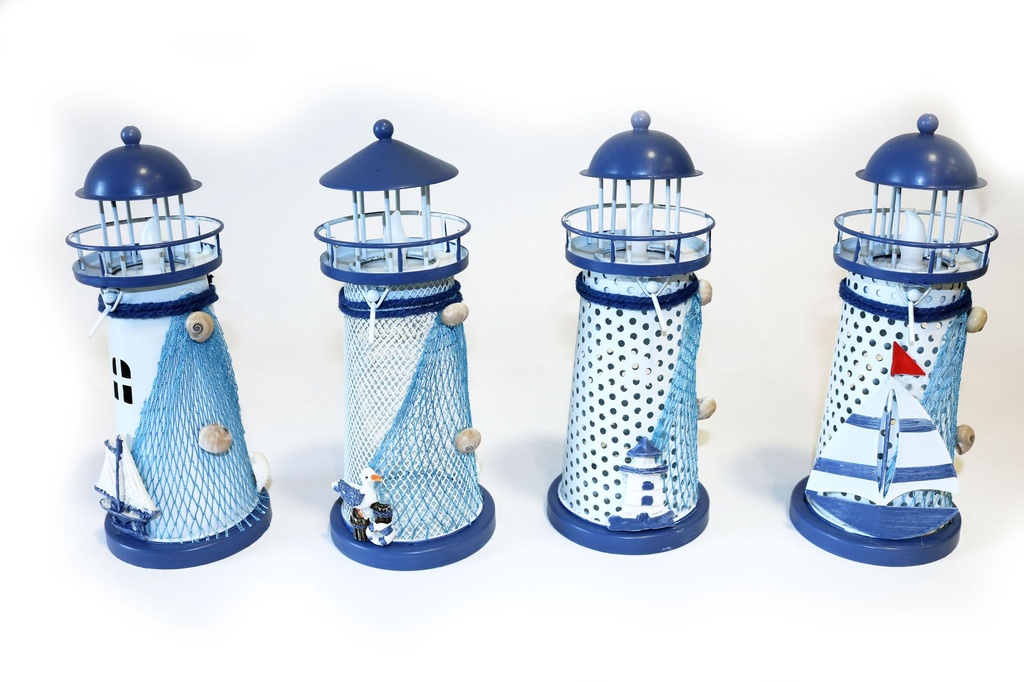 FARO METALLO 4 SOGG ASS CON CANDELINA 18*8 CM 