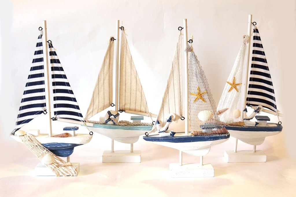 BARCHETTA LEGNO CM 29*19 - 4 MOD 