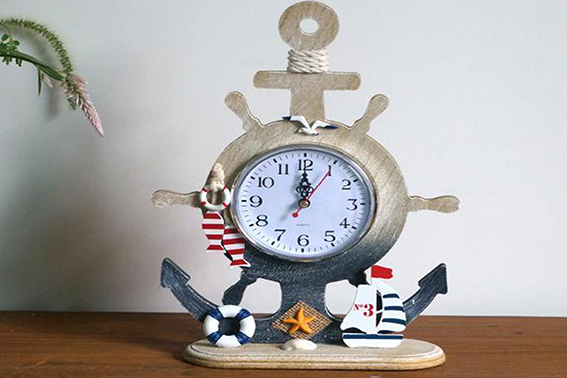 ANCORA LEGNO CON OROLOGIO 