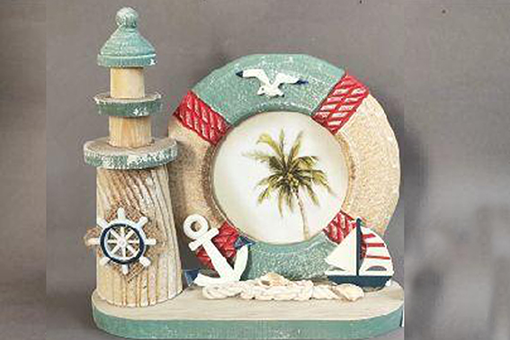 FARO LEGNO CON PORTAFOTO 