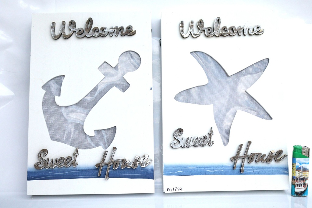 QUADRETTO LEGNO STELLA C/LUCE 