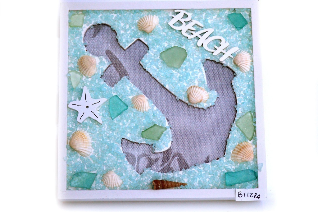 QUADRETTO LEGNO TIMONE C/LUCE CM 22*4*22 