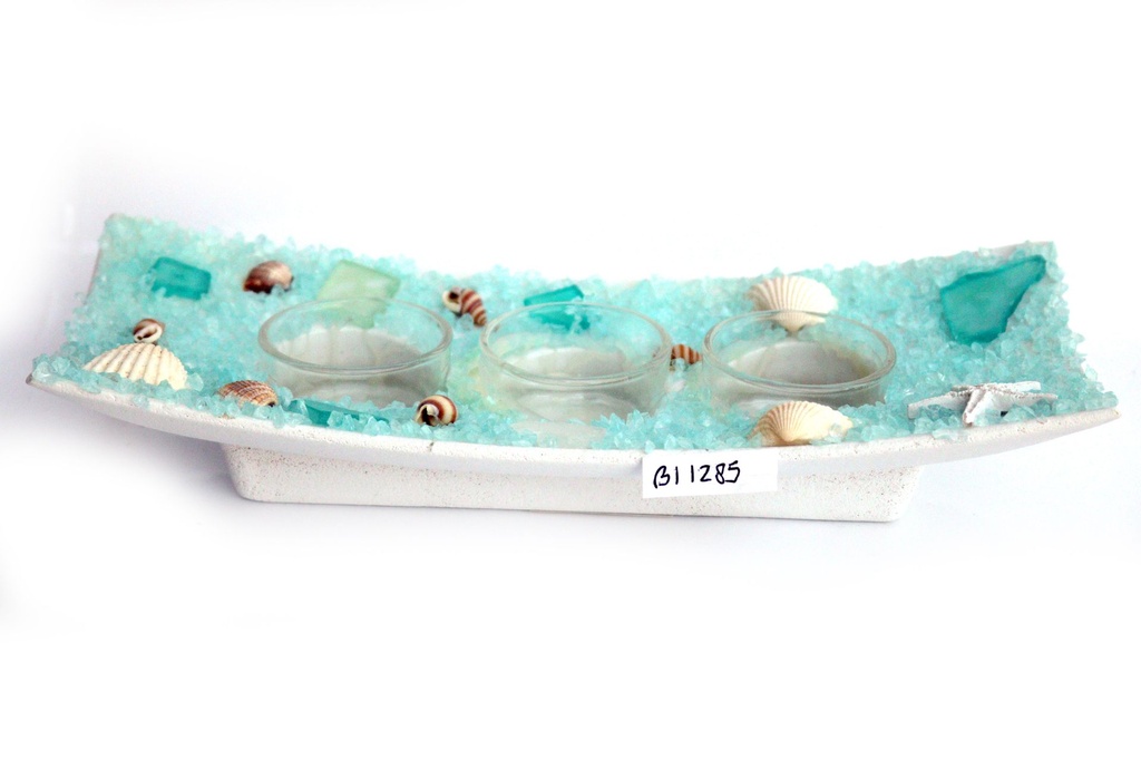 PORTACANDELE LEGNO CM 24.5*10*4.5 