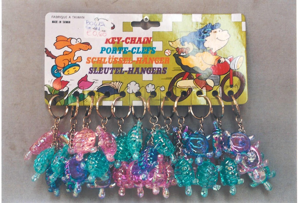 PORTACHIAVI PLAST.3 TARTARUGHE PERL.cm10 