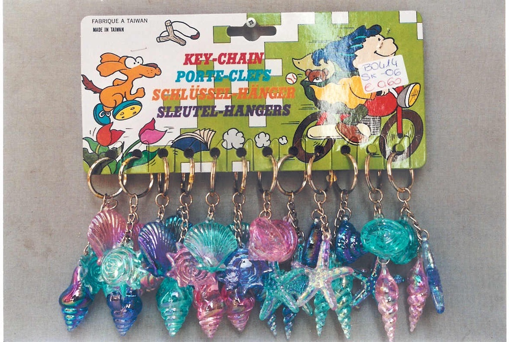 PORTACHIAVI PLAST.3 CONCH.ASS.PERL.cm11 