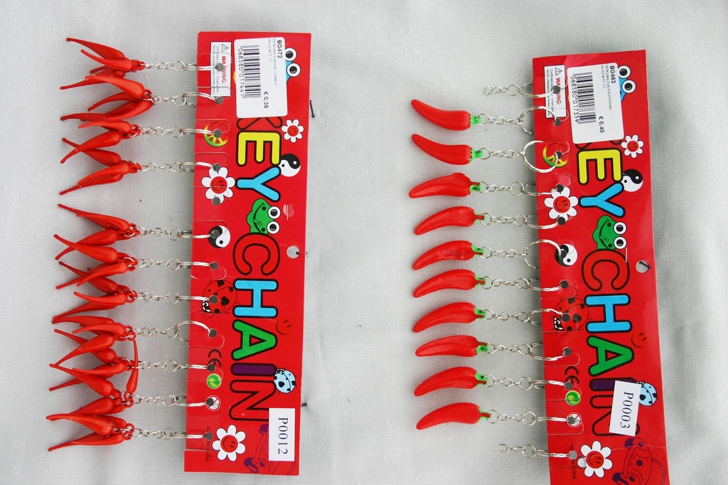 PORTACHIAVI PLASTICA PEPERONCINO 