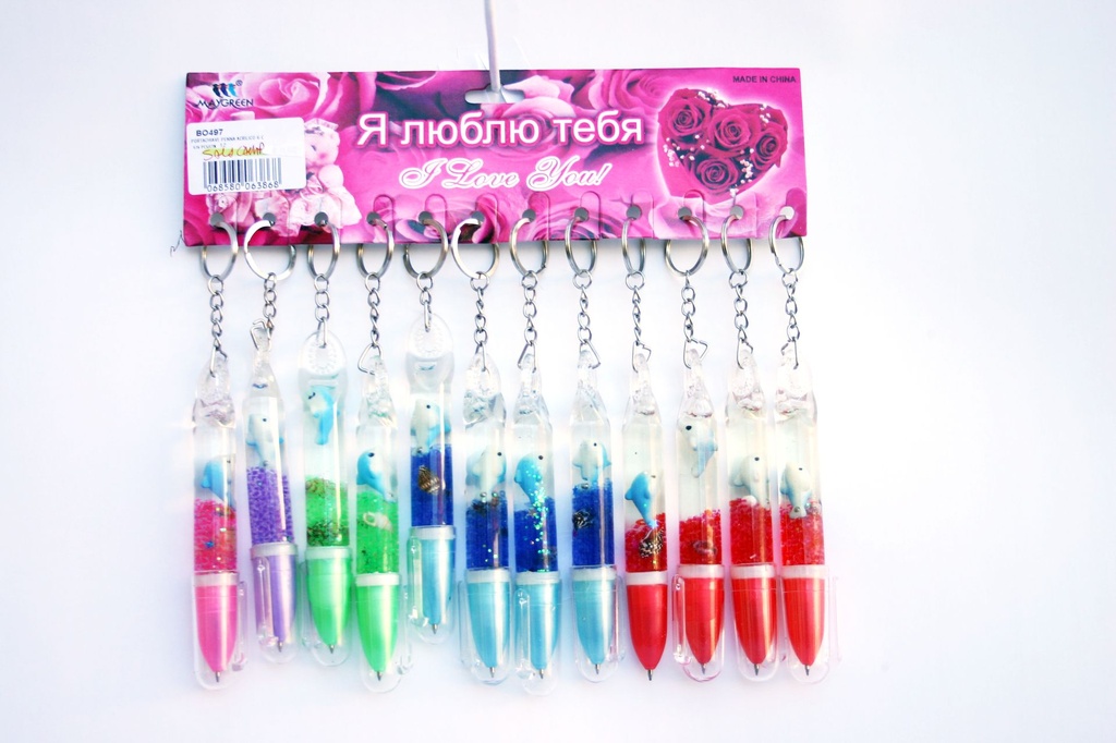 PORTACHIAVE PENNA ACRILICO 6 COL ASS 