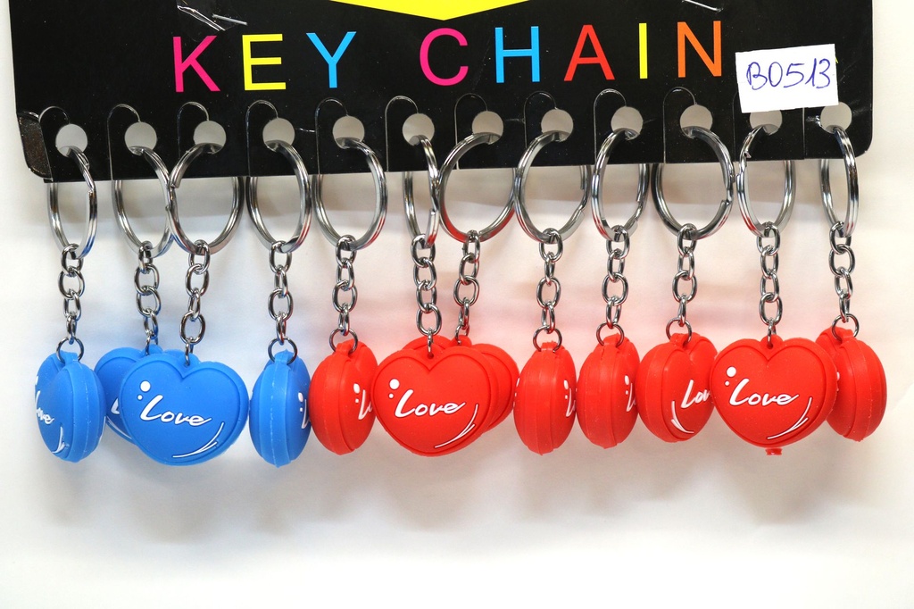 PORTACHIAVE GOMMA CUORE COL ASS 