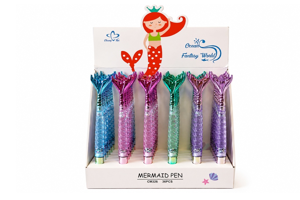 PENNA GOMMA CODA SIRENA 4 COL 
