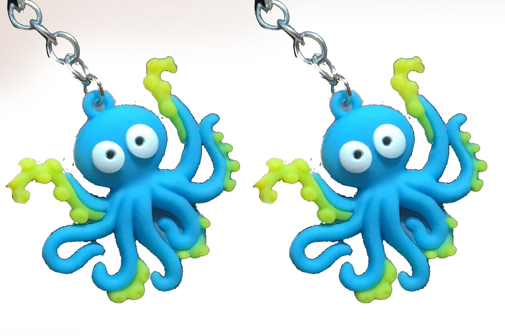 PORTACHIAVE GOMMA POLIPO COL ASS 