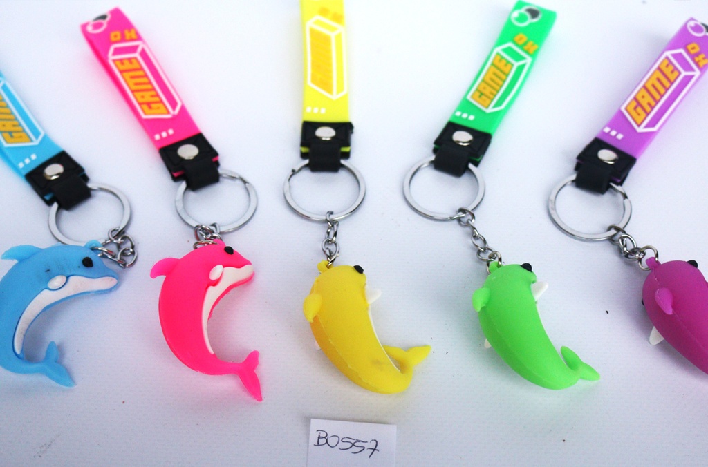 PORTACHIAVE GOMMA DELFINO COL ASS 