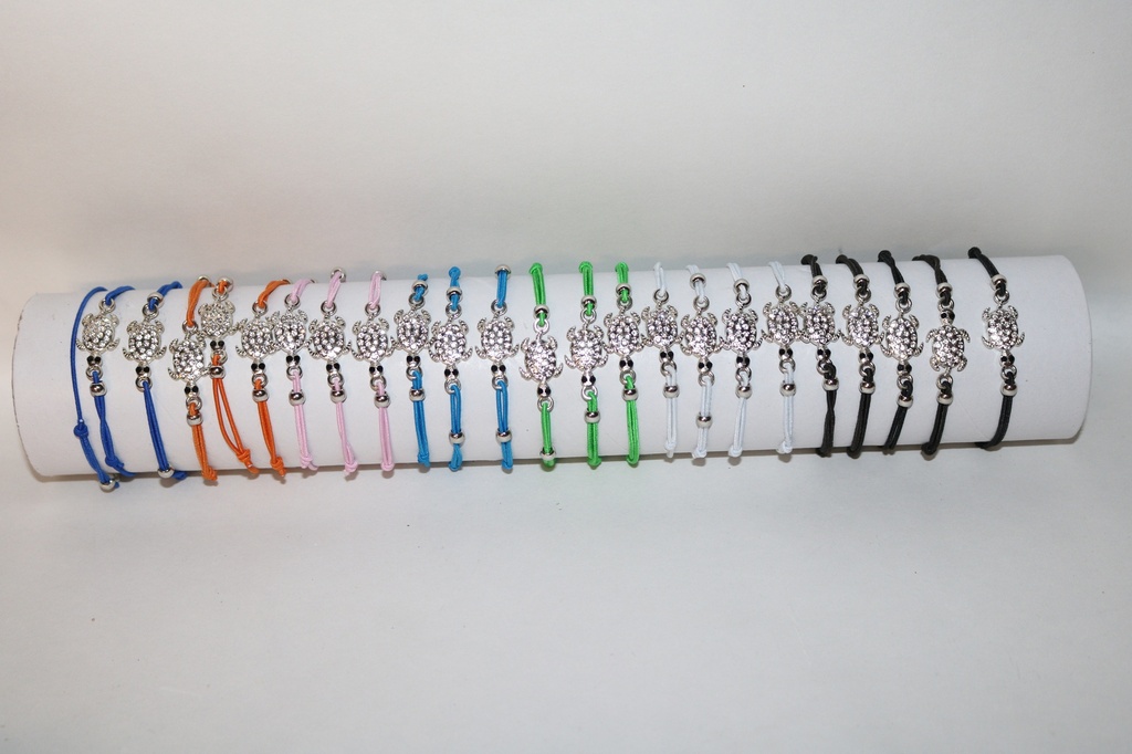 BRACCIALE POLIESTERE COL.ASS. TARTARUGA 