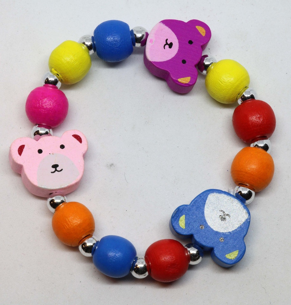 BRACCIALE BIMBA LEGNO COLORI ASS. 