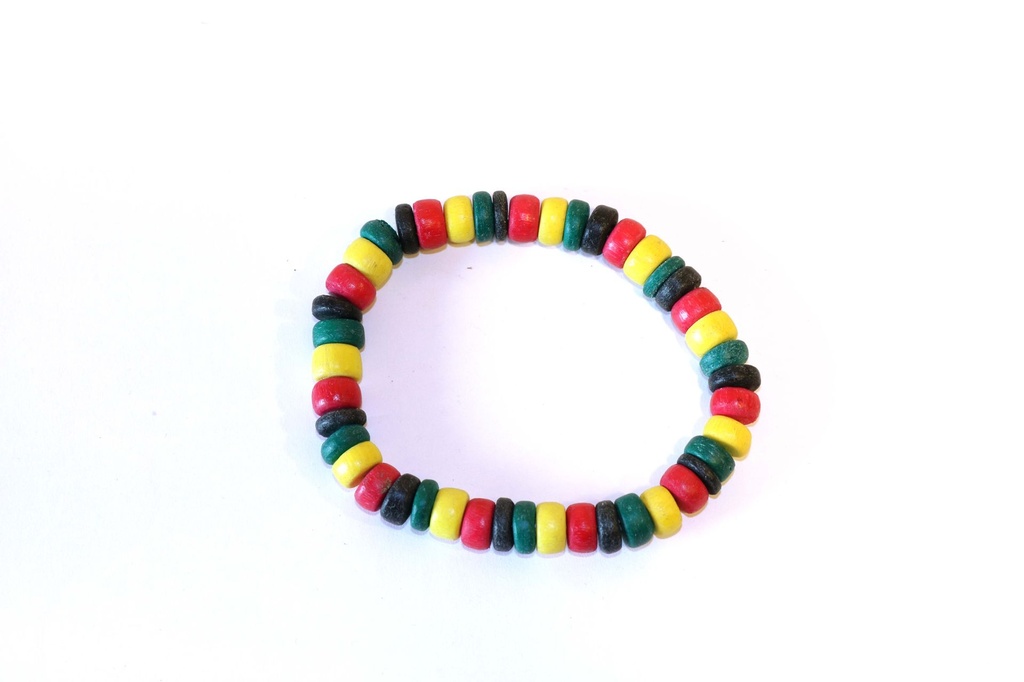 BRACCIALE PERLINE LEGNO 