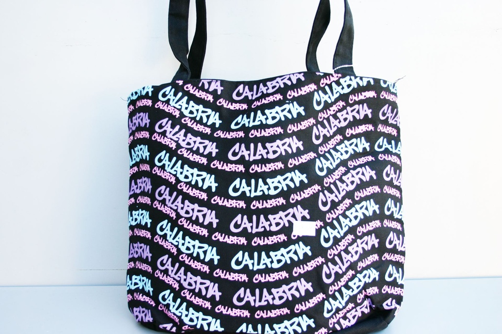 BORSA TESSUTO MULTISCRITTE CALABRIA 3 COL ASS 