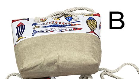 BORSA STOFFA 54*37*13 CM BEIGE 