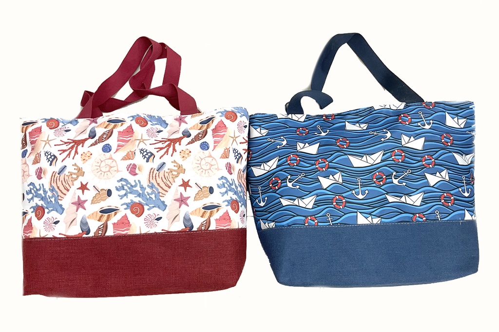 BORSA STOFFA 55*37*15cm BLU 