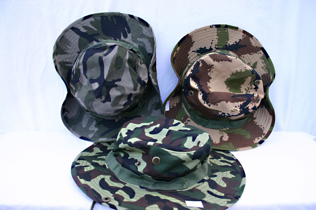 CAPPELLO C/TESA COLORI MILITARI 4 TONI ASS 