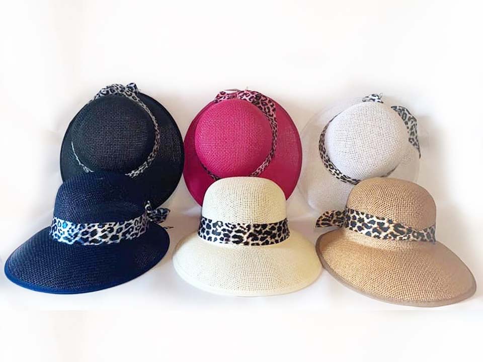 CAPPELLO PAGLIA DONNA C/FRONTINO CREMA 