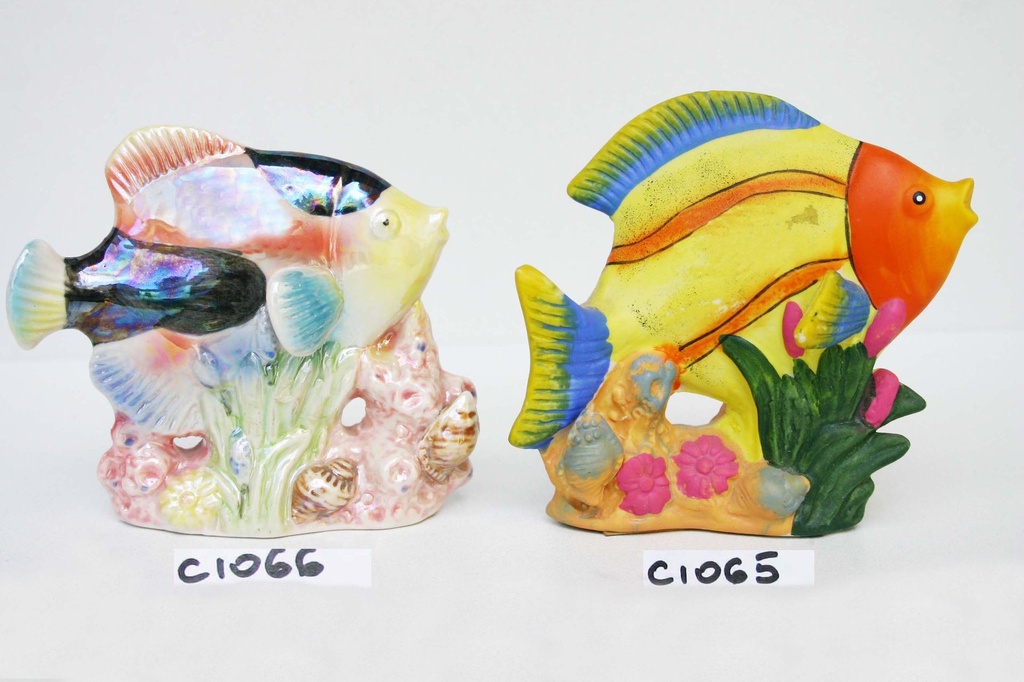 PESCE CERAMICA OPACA 4 MOD. E COL.ASS. 