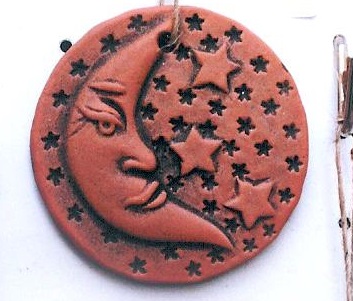 PIATTO CERAMICA LUNA ANTICH. DIAM 7 