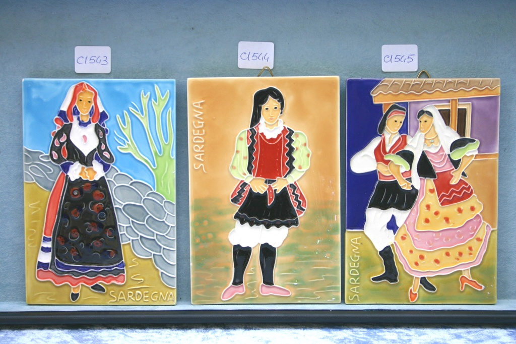 MATTONELLA CERAMICA SARDEGNA - COPPIA 