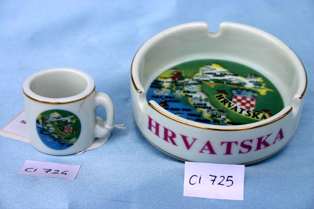 TAZZINA CERAMICA CROAZIA MAPPA 