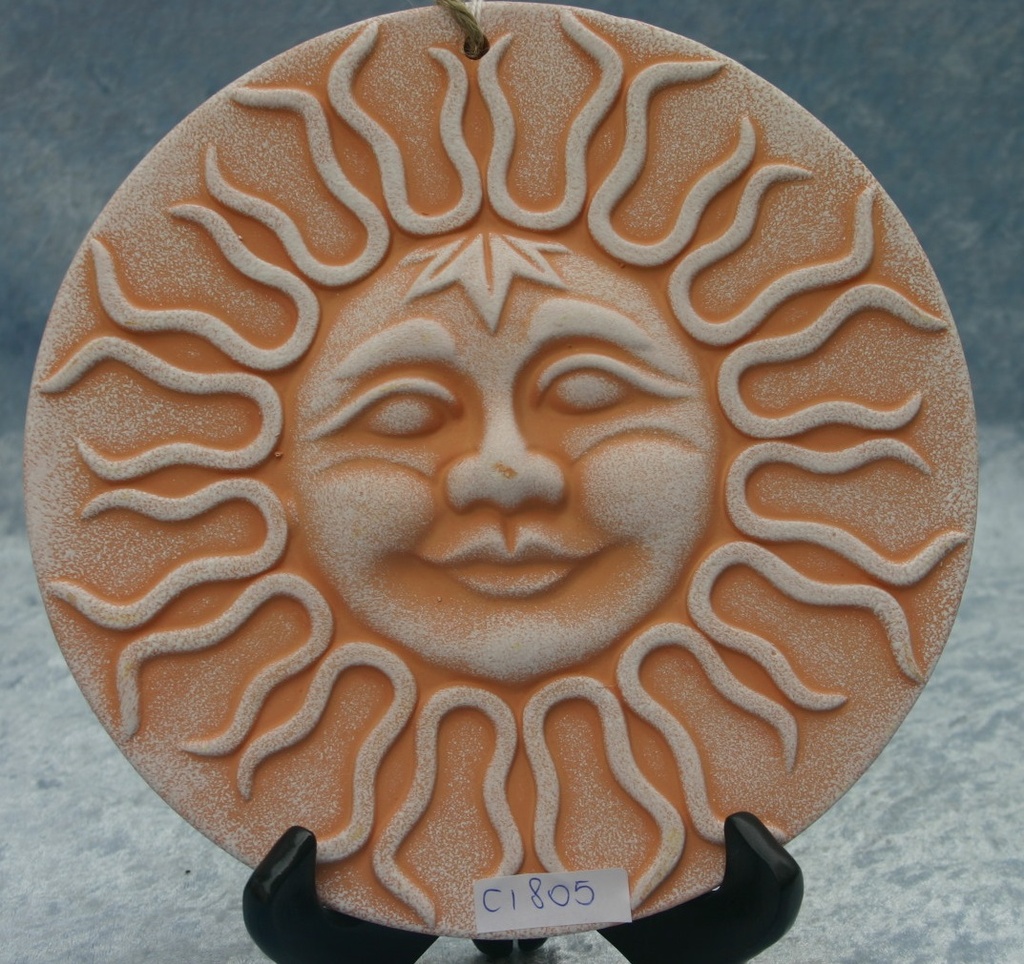 PIATTO CERAMICA SOLE NATURALE DIAM 8 