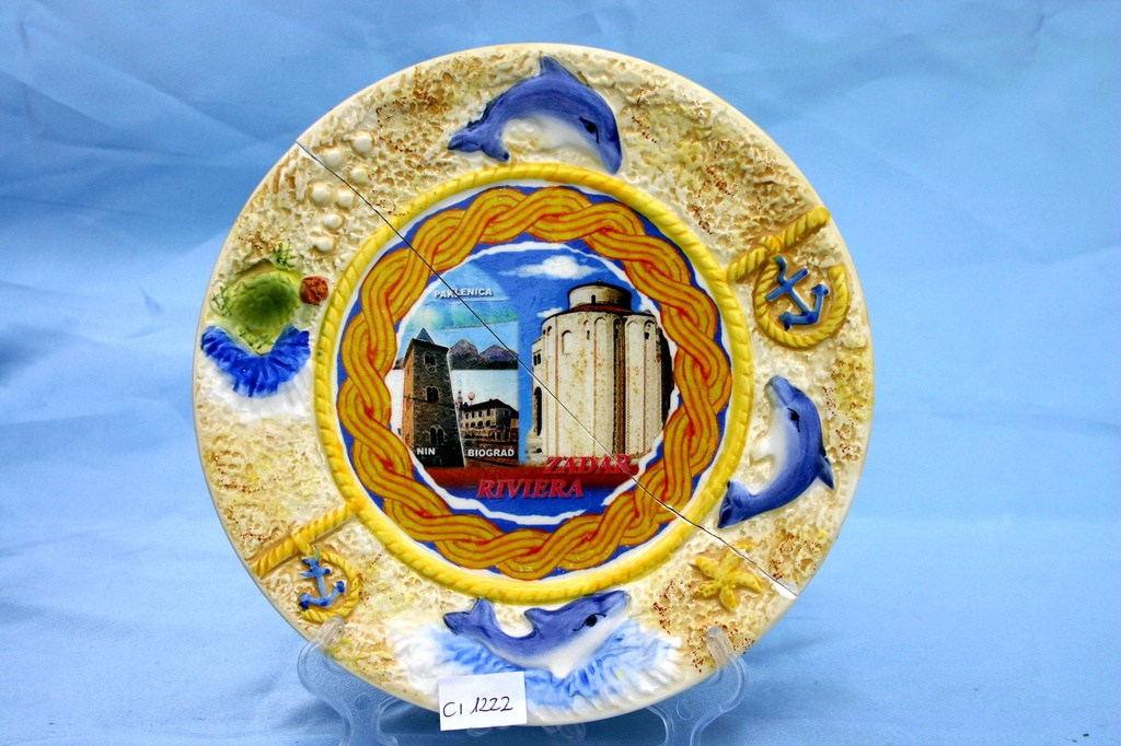PIATTO CERAMICA c/DECALCO ZADAR 