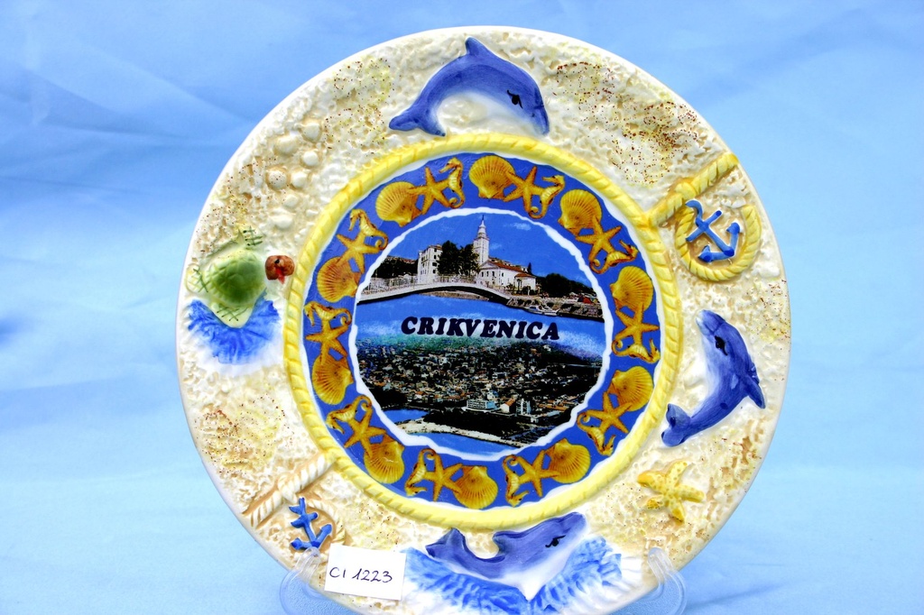 PIATTO CERAMICA c/DECALCO CRIKVENICA 