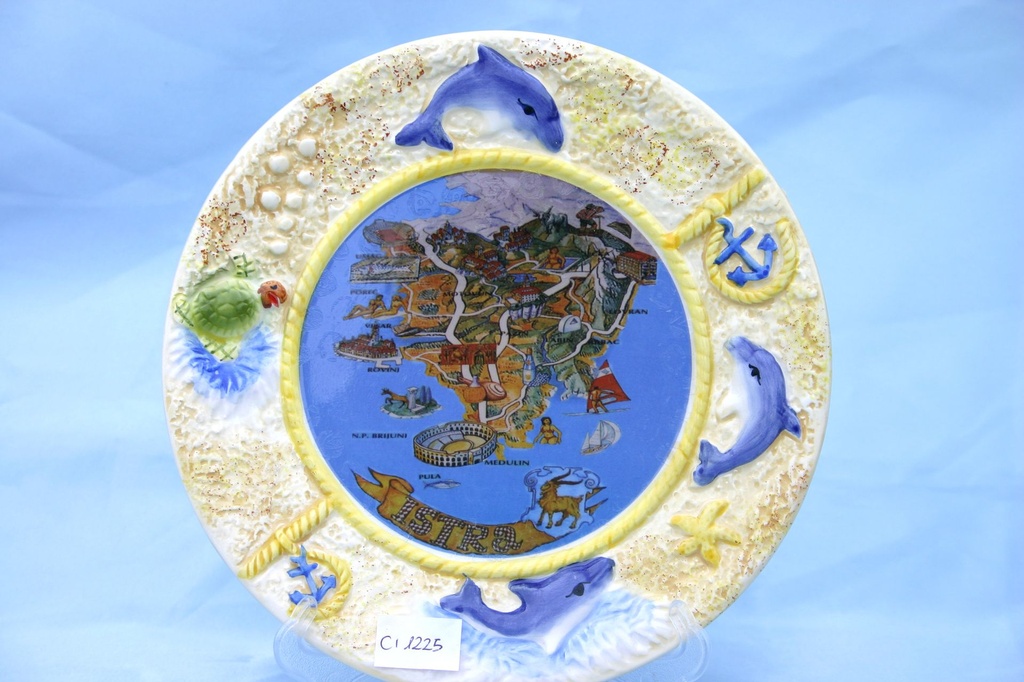 PIATTO CERAMICA c/DECALCO ISTRA 