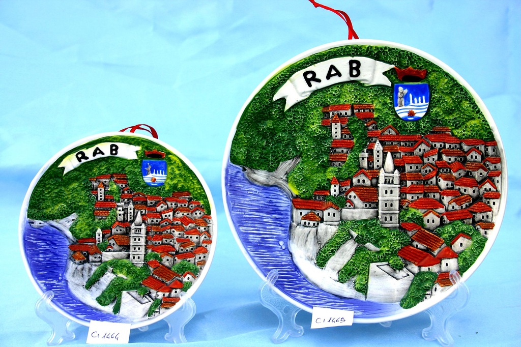 PIATTO CER. CM 13 RAB VEDUTA 