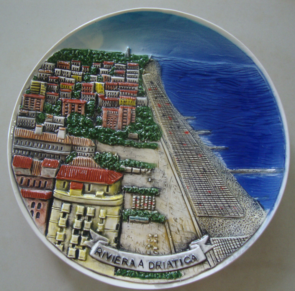 PIATTO CERAMICA RIVIERA ADRIATICA DIAM15 CM 