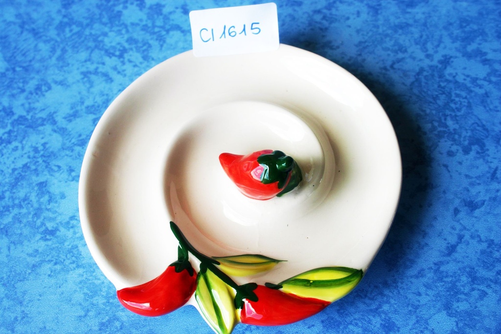PIATTO CERAMICA PEPERONCINI 