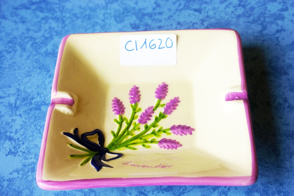 POSACENERE CERAMICA ROMBO LAVANDA 