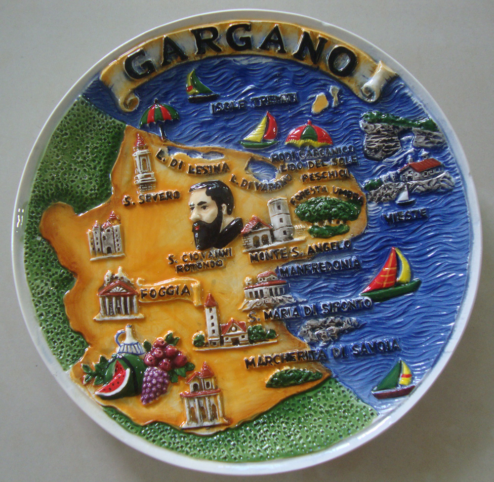 PIATTO CERAMICA GARGANO CM 15 