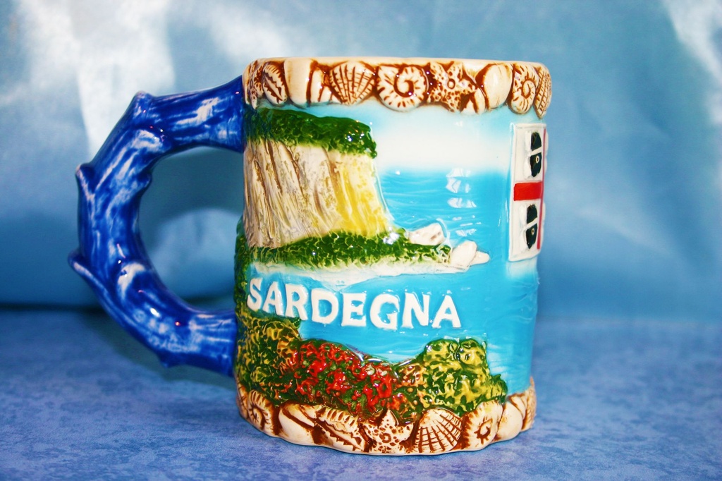 TAZZA CERAMICA SARDEGNA SPIAGGIA 