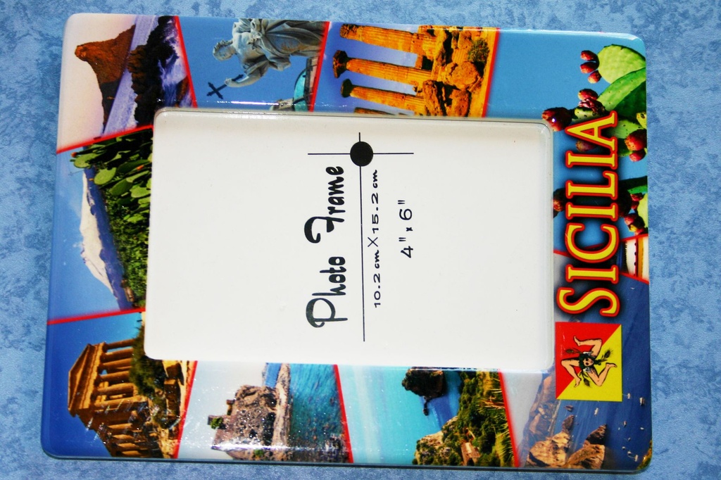 PORTAFOTO CERAMICA SICILIA IMMAGINI MED 