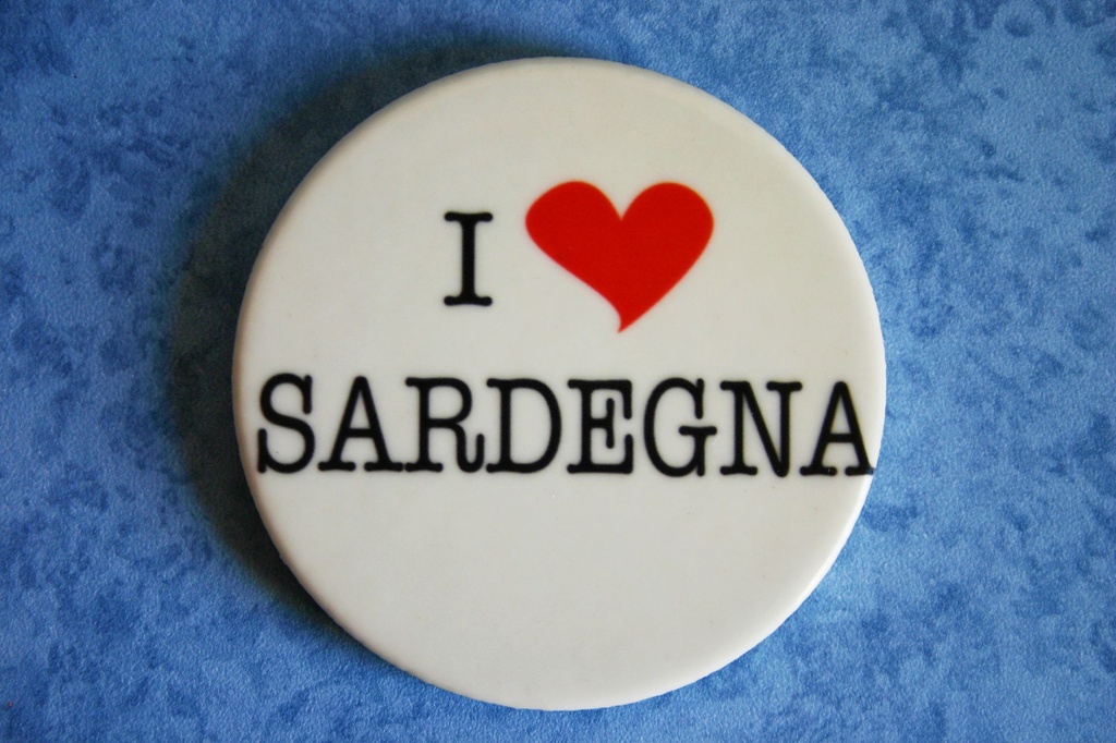MAGNETE CERAMICA I LOVE SARDEGNA 