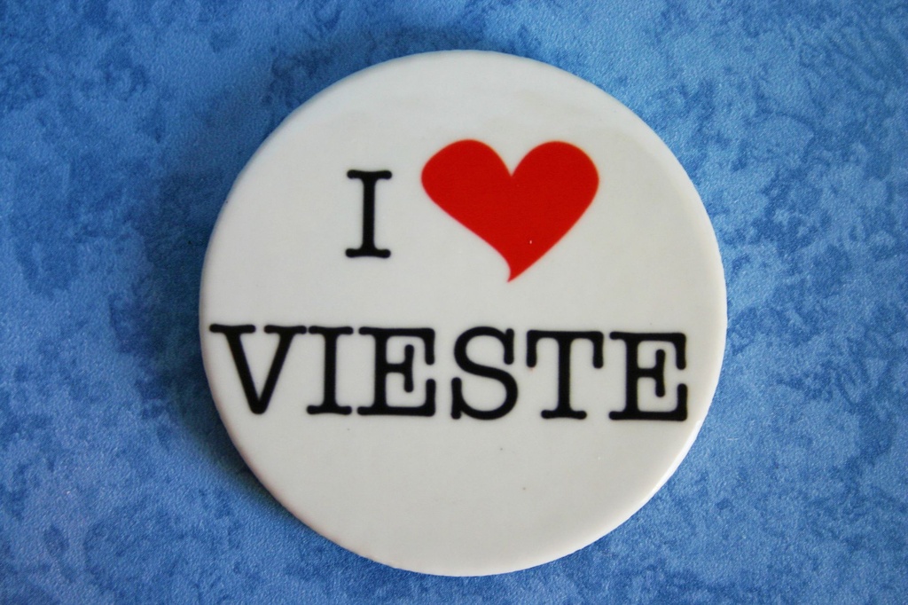 MAGNETE CERAMICA I LOVE VIESTE 