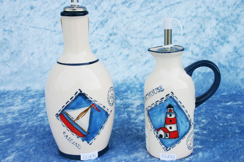 OLIERA CERAMICA DECORI MARINARI 