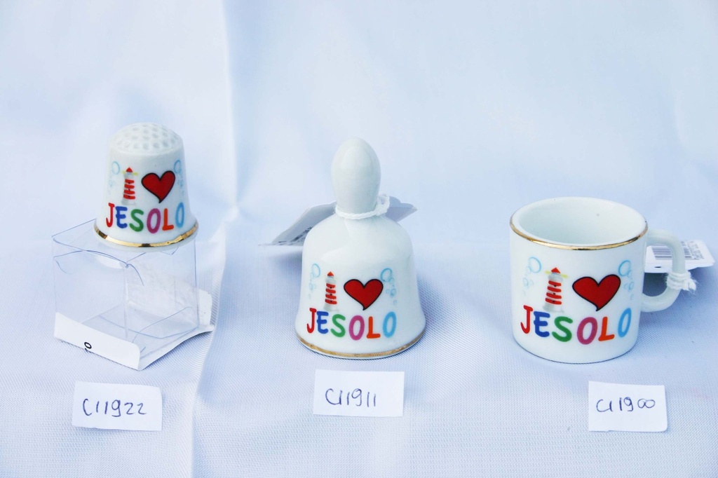 CAMPANELLA CERAMICA I LOVE JESOLO 