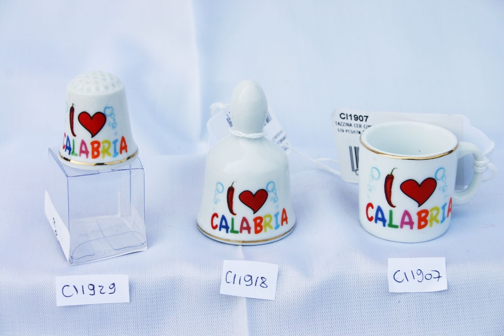 DITALE CER C/SCATOLA I LOVE CALABRIA 