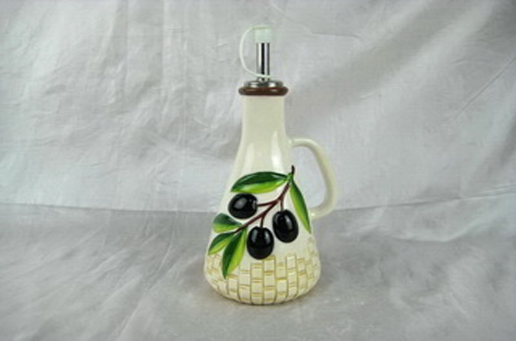 BOTTIGLI CERAMICA OLIO NUOVO DEC. OLIVE 